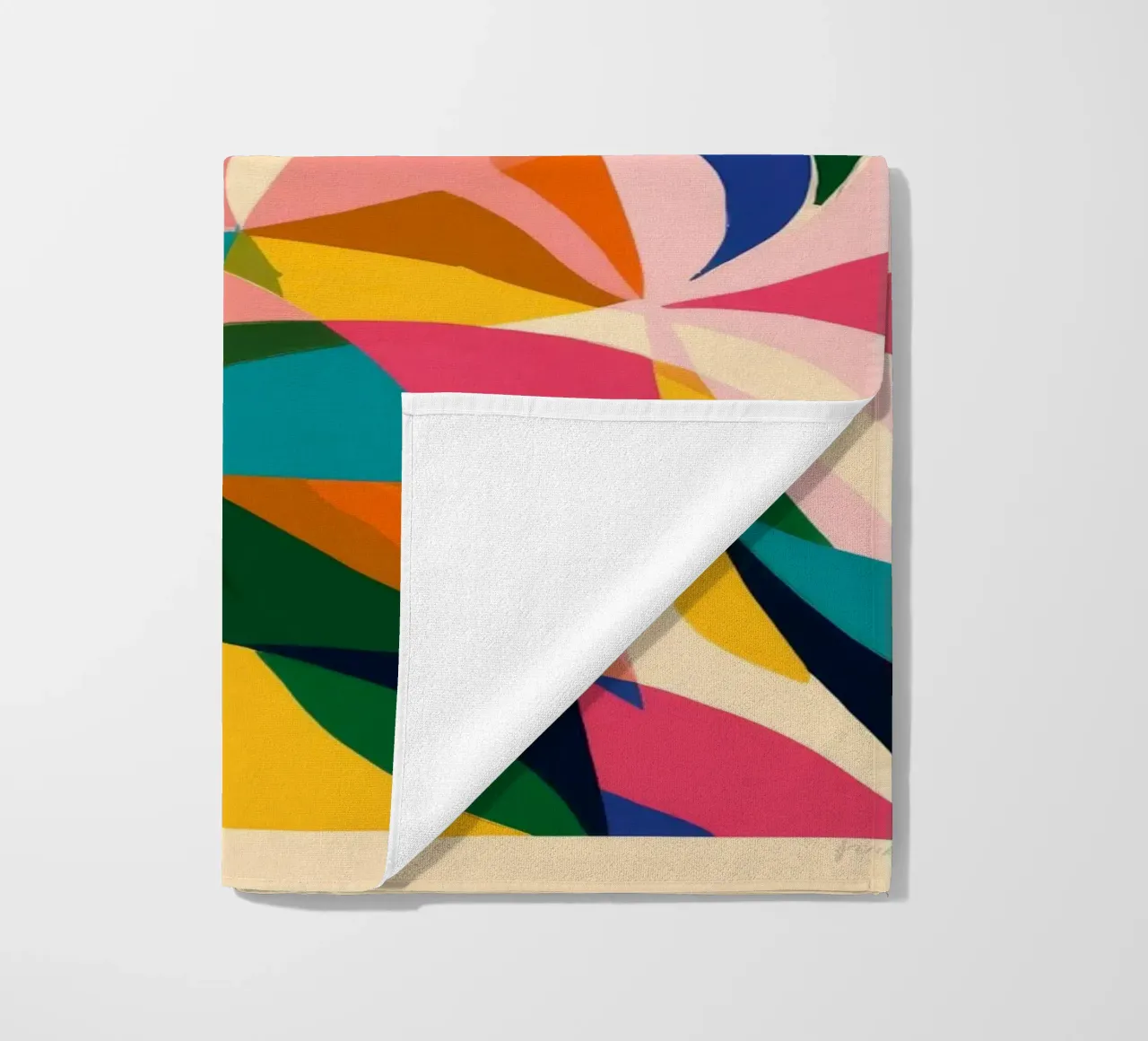 Fauvist Floral Chaos beach towel by Ember Stone