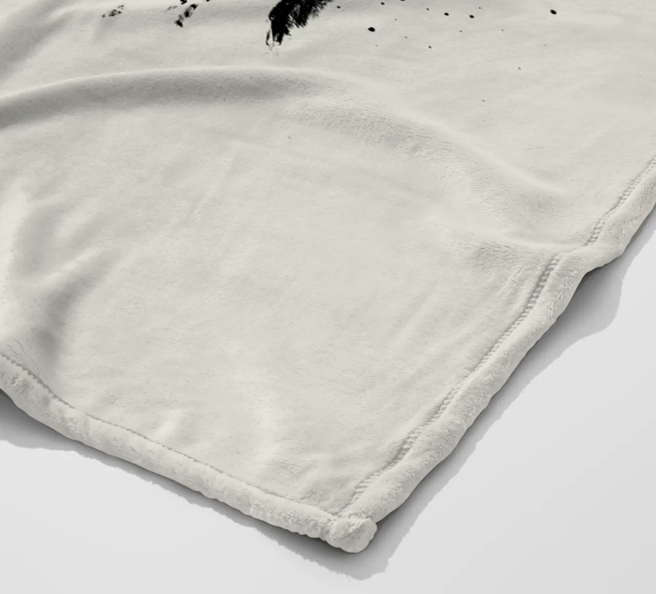 Paint splatters with shapes and lines in black and white coperta in pile da Imaginative