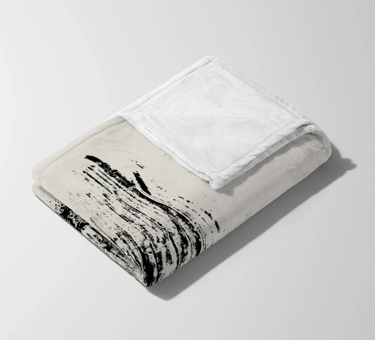 Modern and minimalist abstract with lines and paint splatter coperta in pile da Imaginative