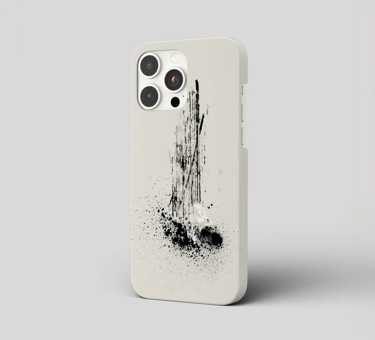Modern and minimalist abstract with lines and paint splatter cover iphone da Imaginative