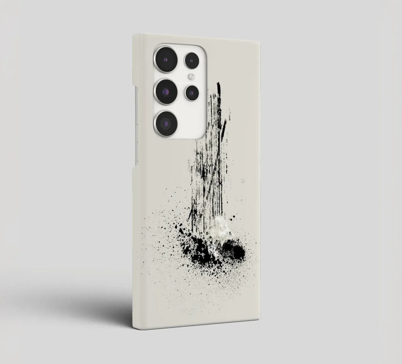 Modern and minimalist abstract with lines and paint splatter cover samsung da Imaginative