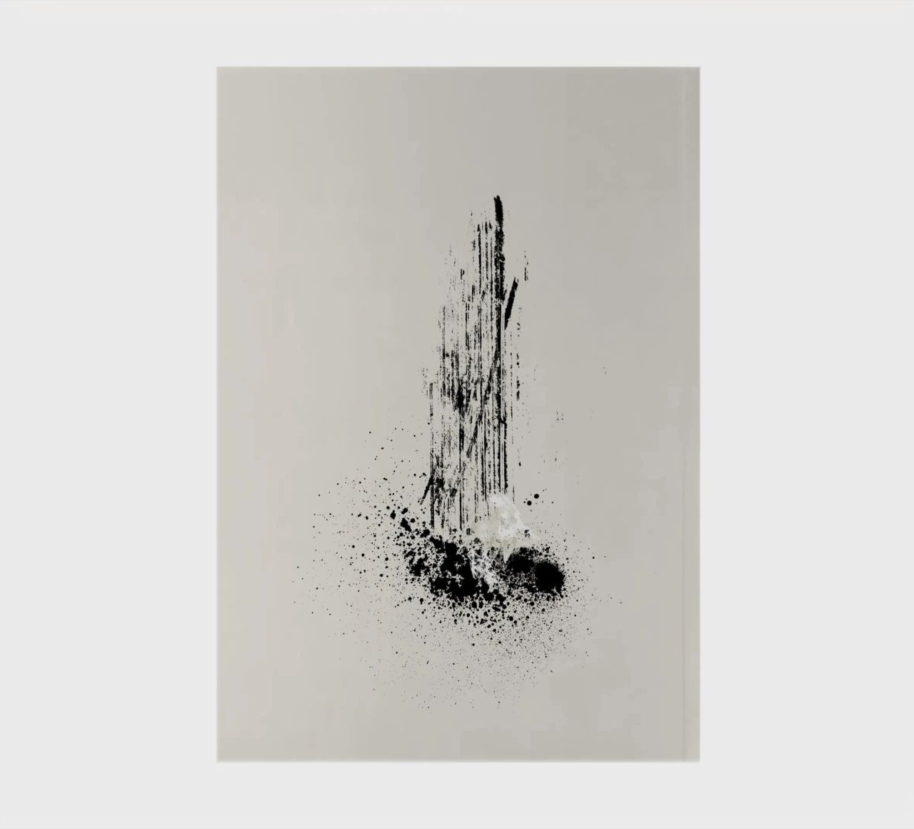 Modern and minimalist abstract with lines and paint splatter diario da Imaginative