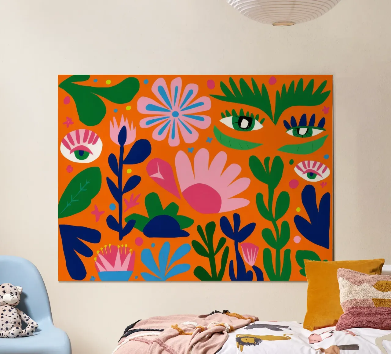 Giardino Segreto Gazing poster con telaio in legno da Ember Stone