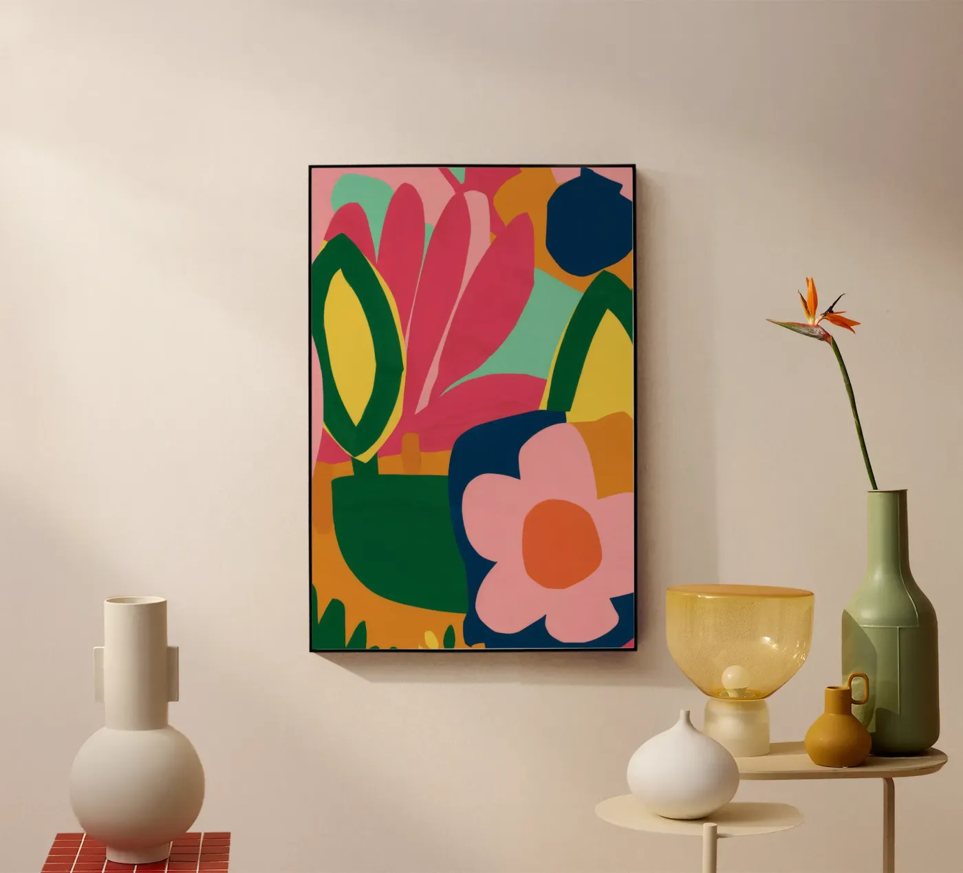 Danza cromatica dei petali plexiglass da Ember Stone