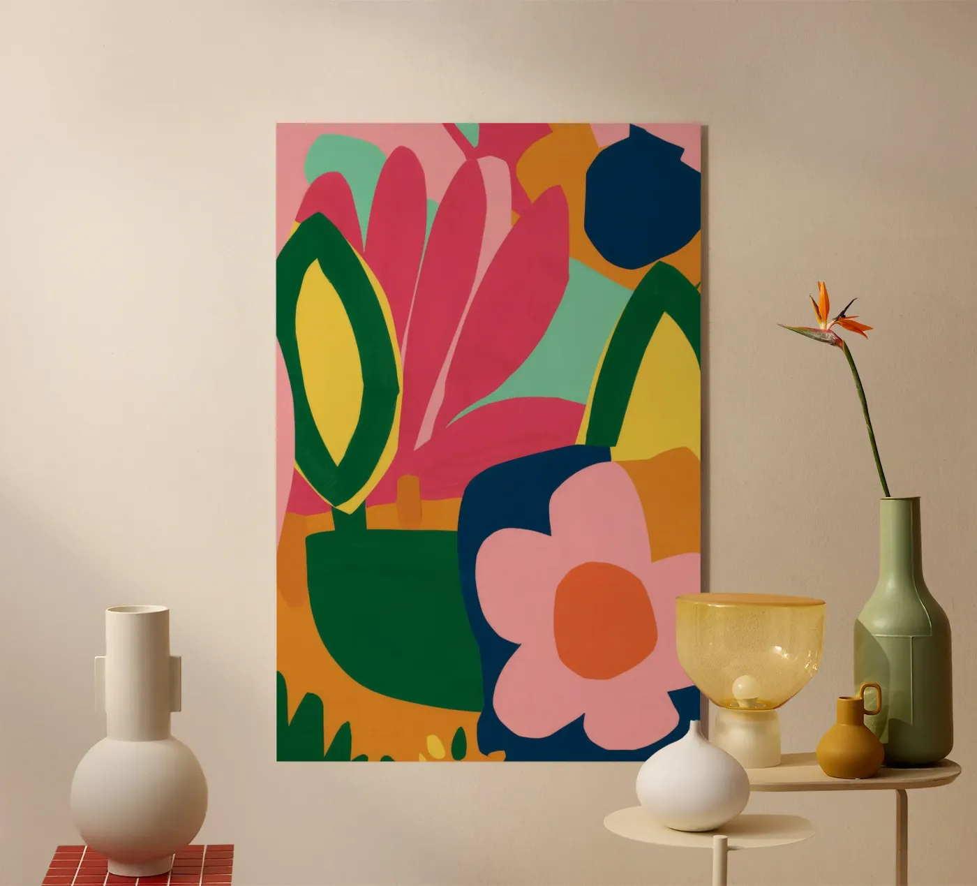 Danza cromatica dei petali plexiglass da Ember Stone