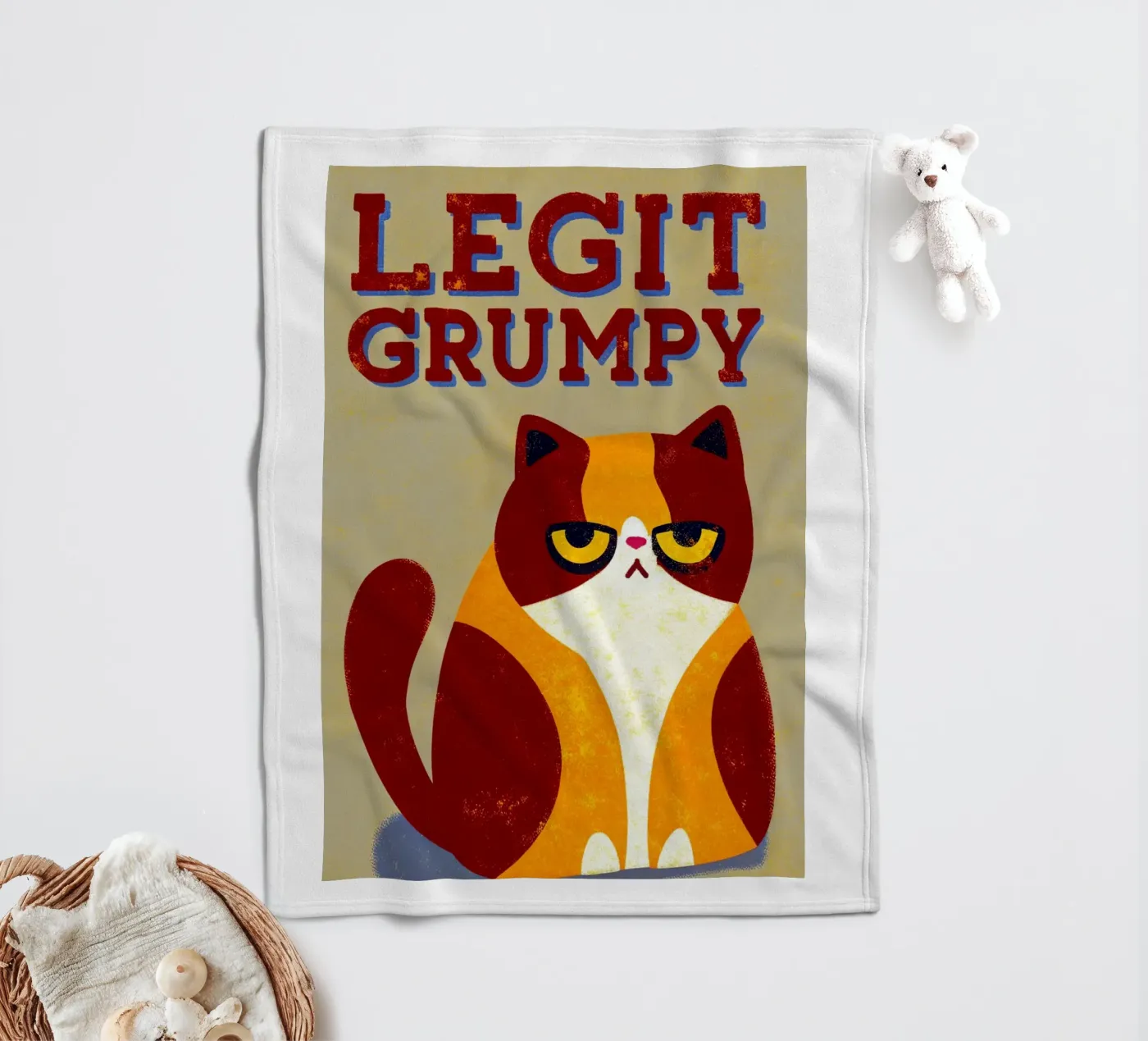 legittimo brontolone coperta in pile da ralliness