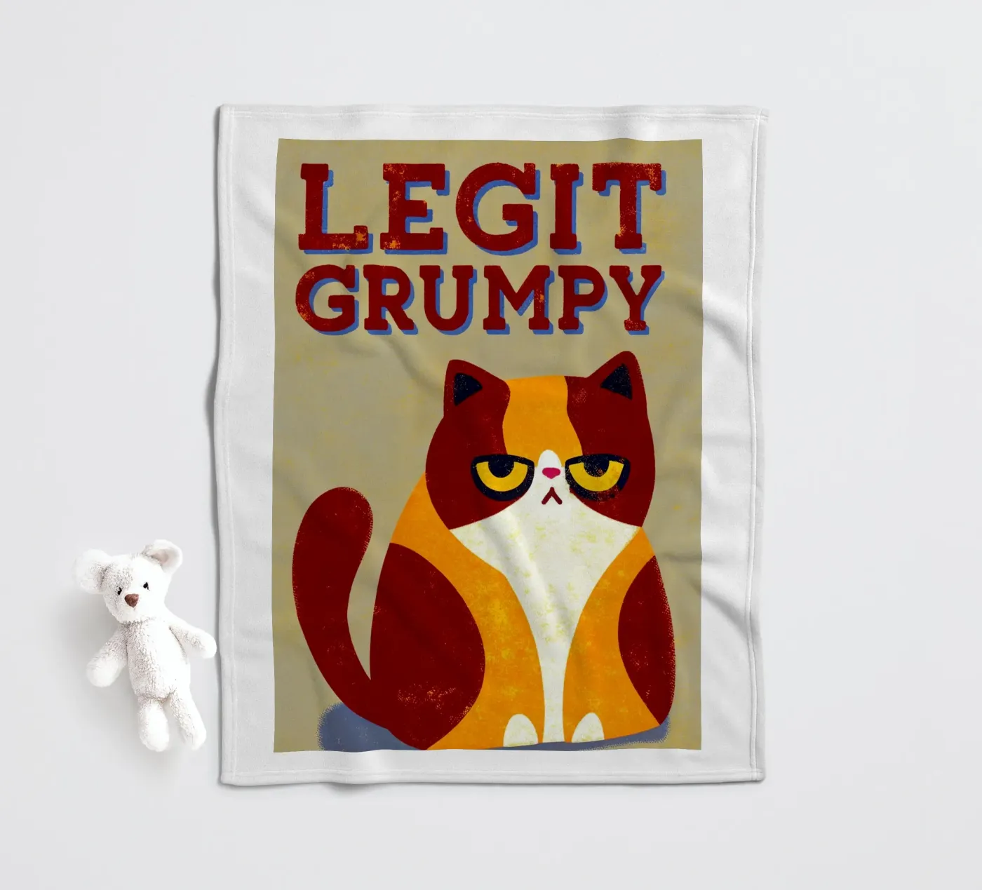 legittimo brontolone coperta in pile da ralliness