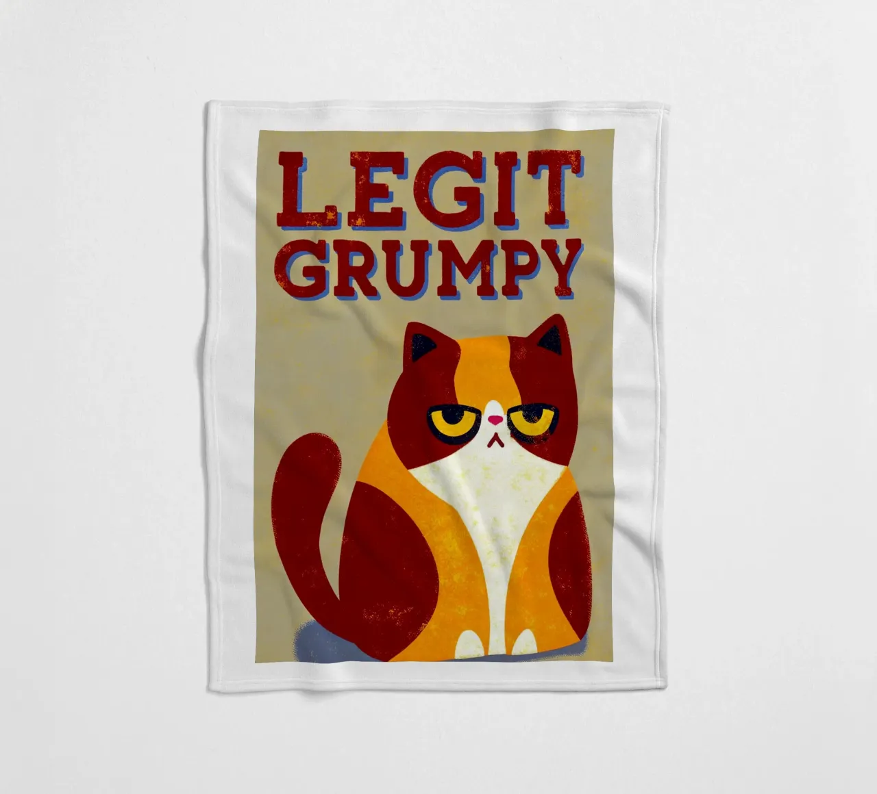 legitiem chagrijnig fleecedeken van ralliness