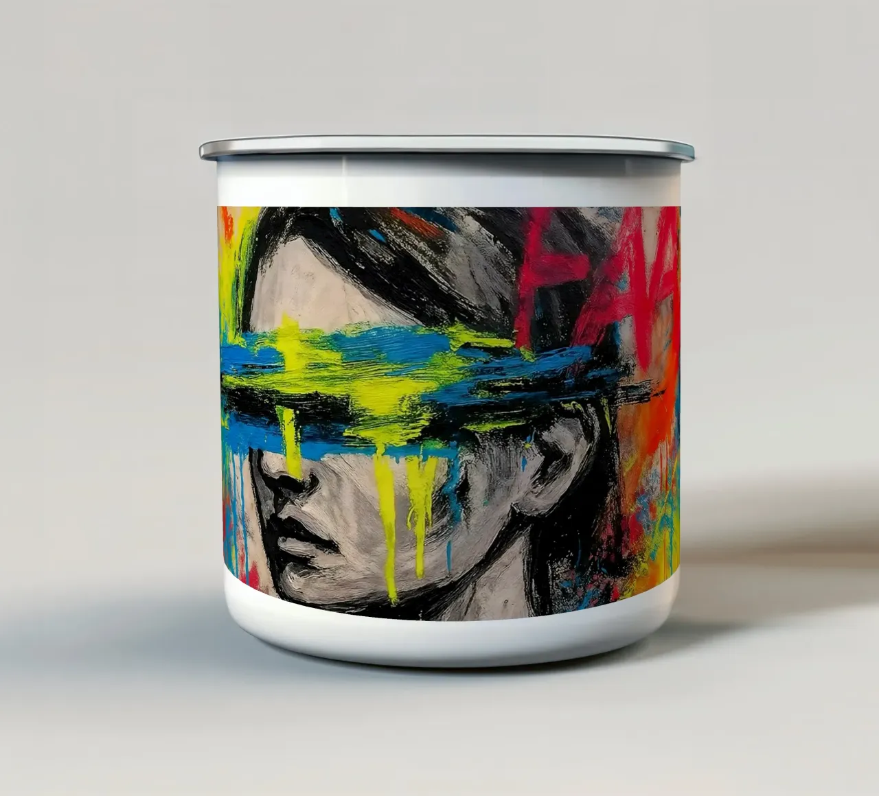 FAKE//REAL tazza in smalto da KUNSTstück