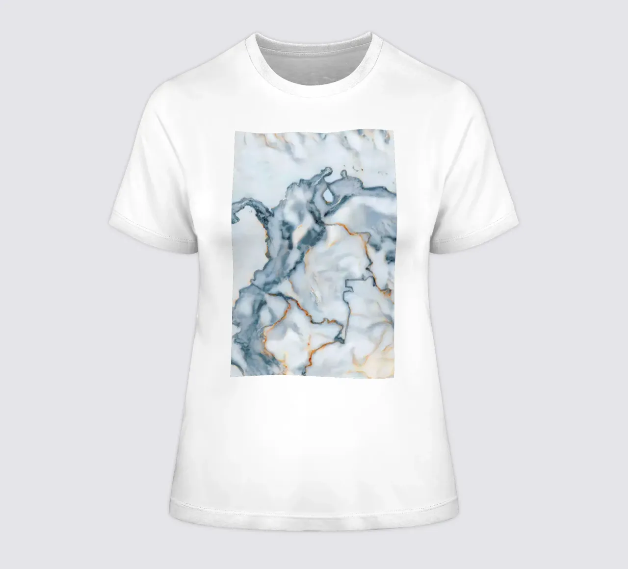 Colombia Marble Map women's fitted t-shirt by Octavian
