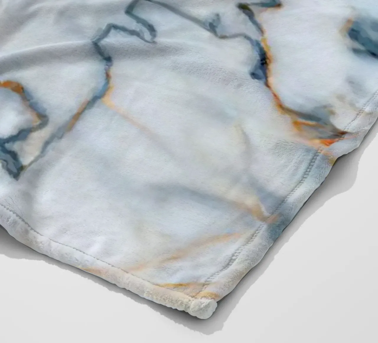 Colombia Marble Map fleece blanket by Octavian