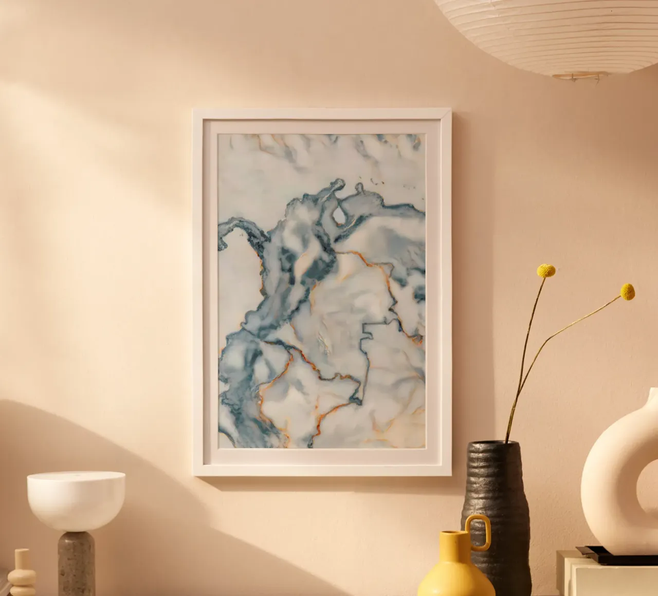 Colombia Marble Map hahnemühle by Octavian