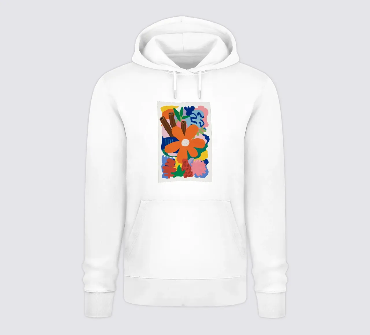 Abstracte botanische uitbarsting hoodie van Ember Stone