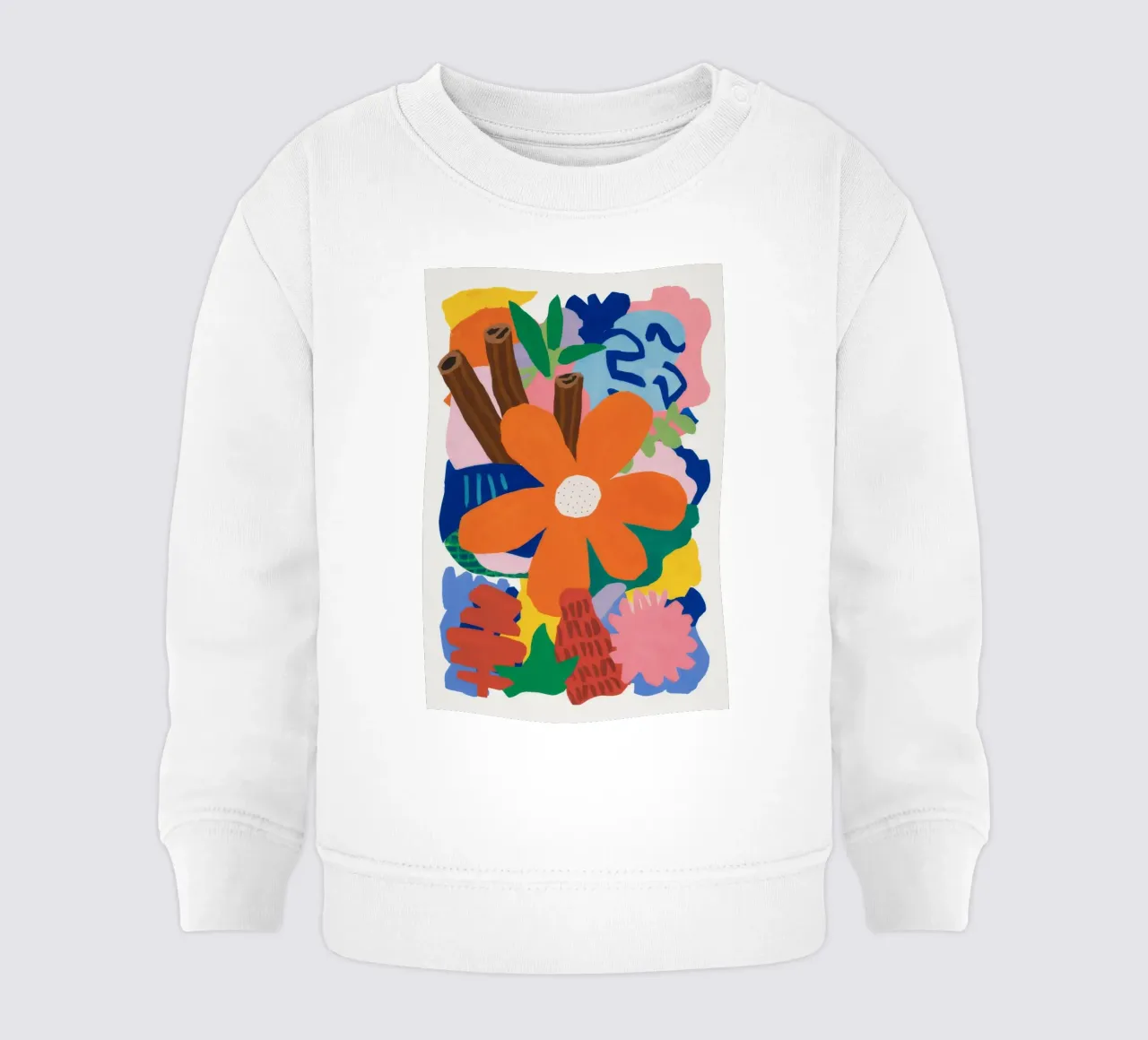 Ráfaga botánica abstracta sudadera de bebé de Ember Stone