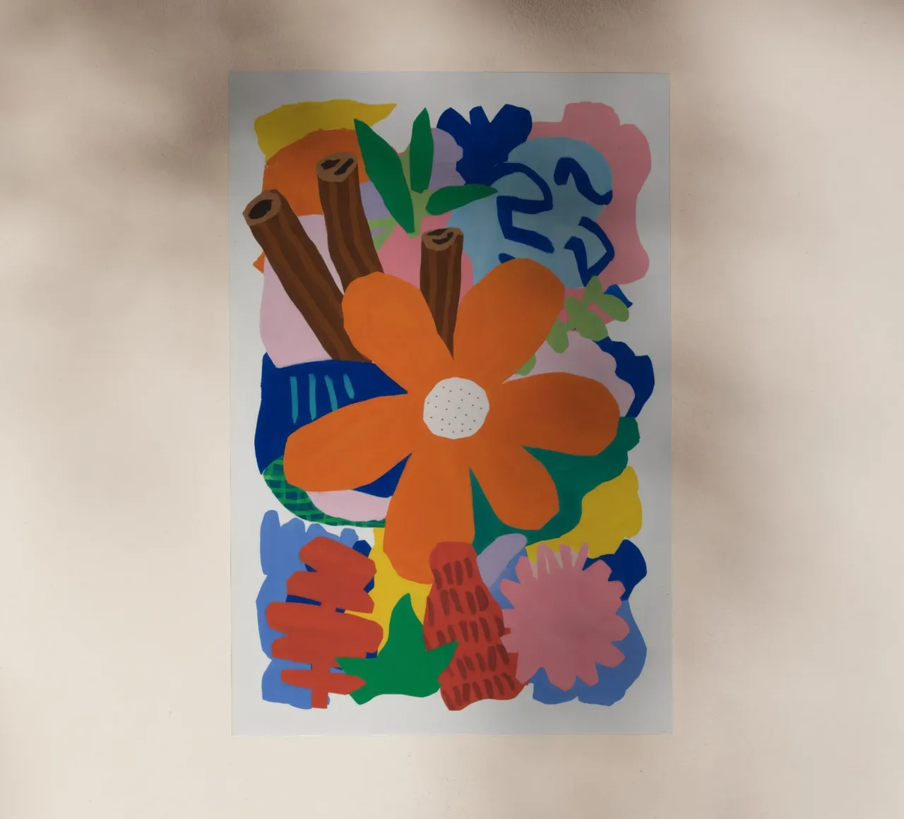 Scoppio botanico astratto pellicola backlit da Ember Stone