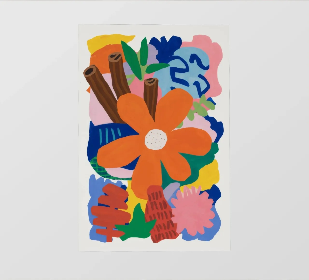 Scoppio botanico astratto pellicola backlit da Ember Stone