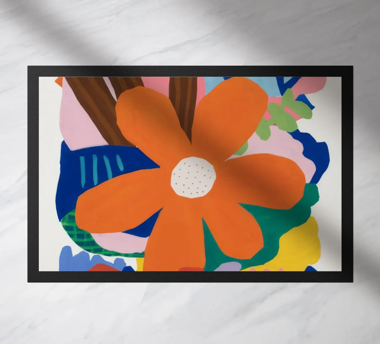 Scoppio botanico astratto zerbino da Ember Stone