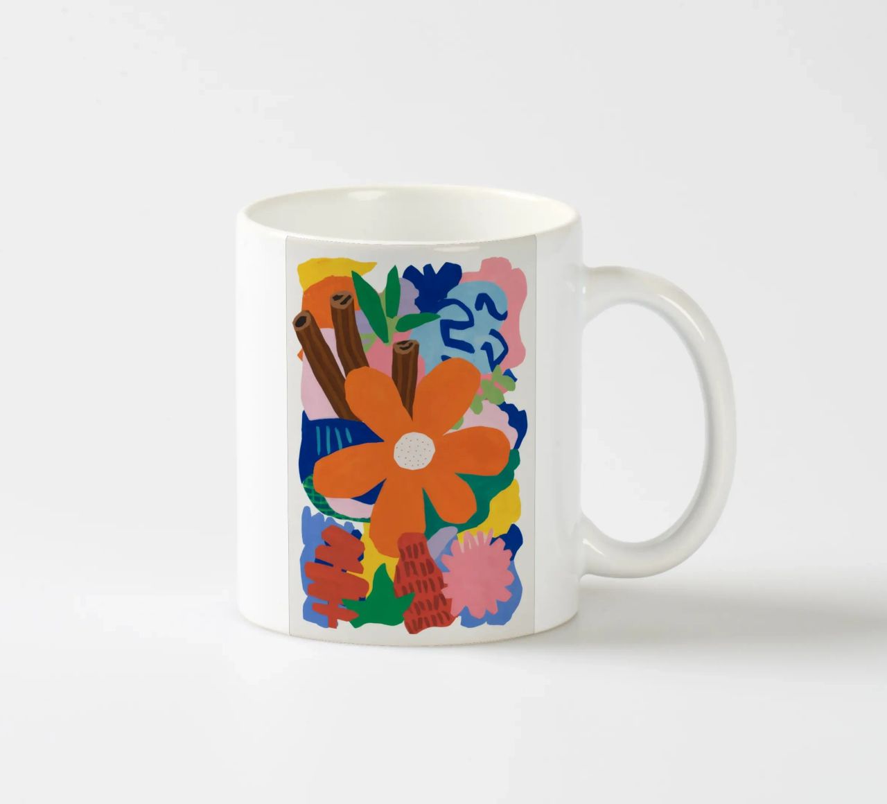Scoppio botanico astratto tazza in ceramica da Ember Stone