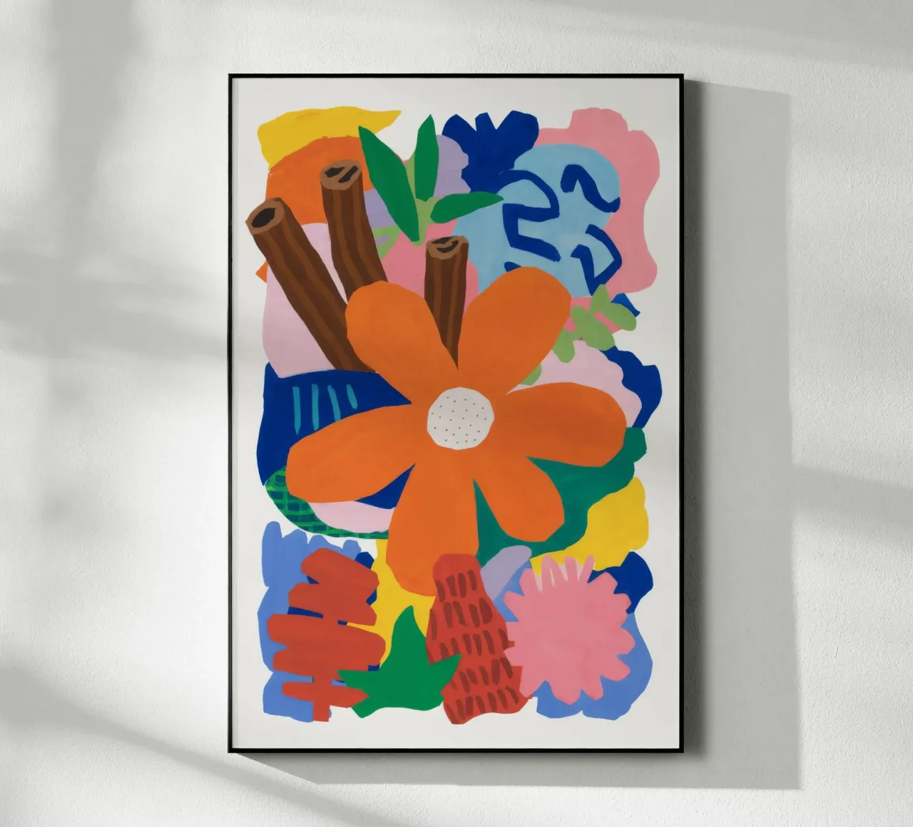 Scoppio botanico astratto plexiglass da Ember Stone