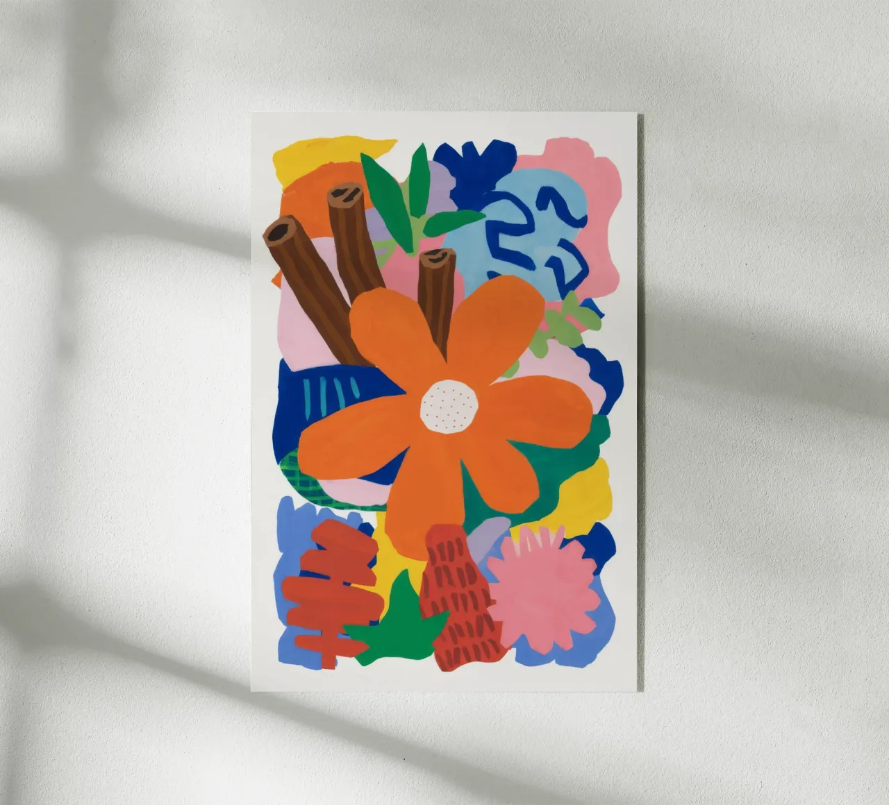 Scoppio botanico astratto plexiglass da Ember Stone