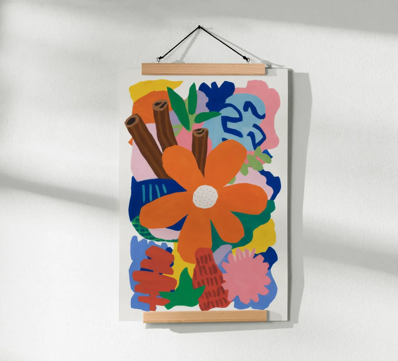 Scoppio botanico astratto carta hahnemühle da Ember Stone
