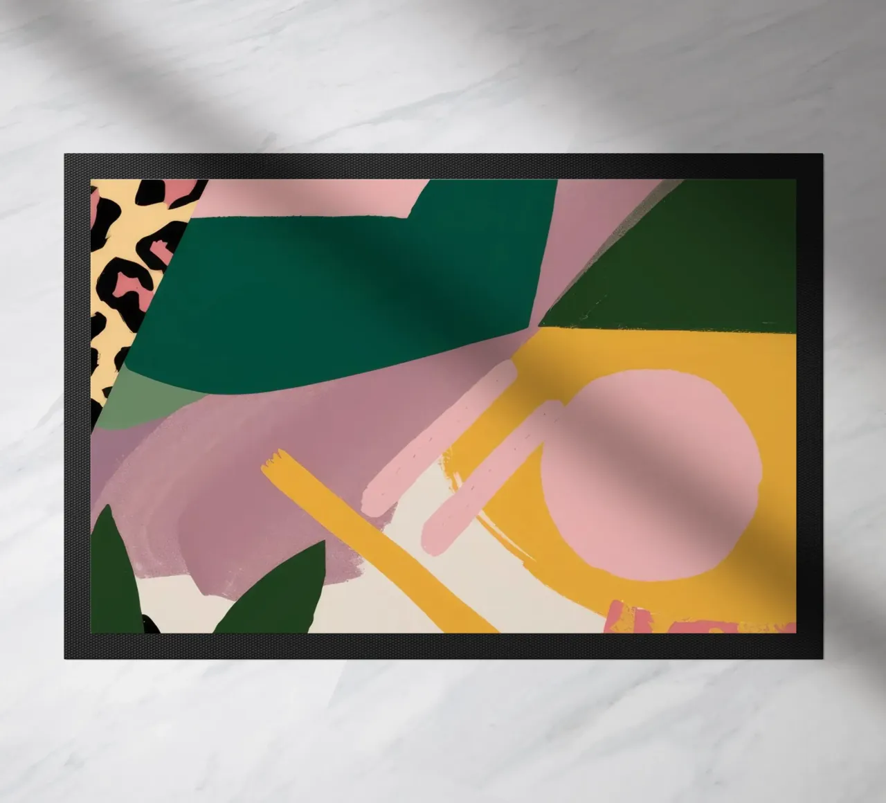 Collage geometrico selvaggio zerbino da Ember Stone