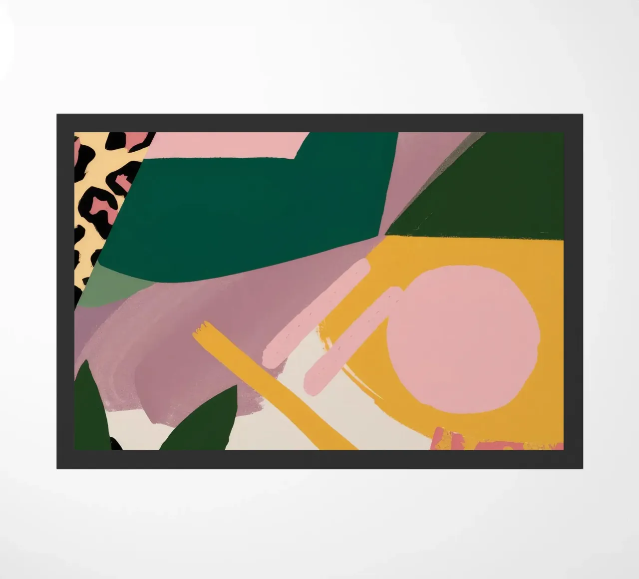 Collage geometrico selvaggio zerbino da Ember Stone