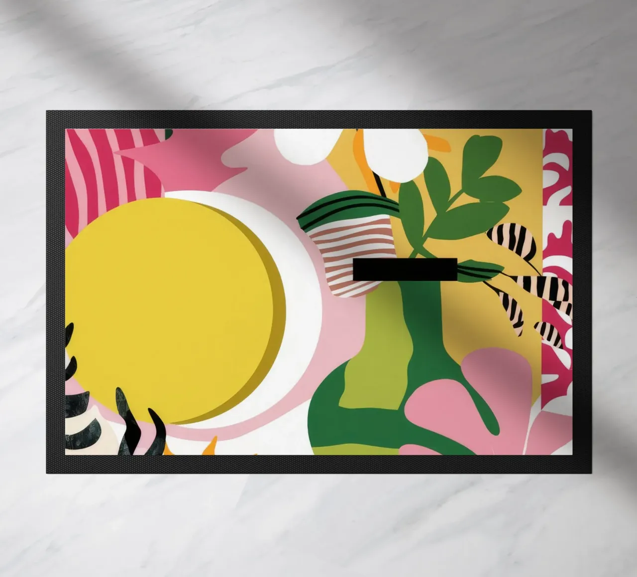 Solar Eclipse Garden doormat by Ember Stone