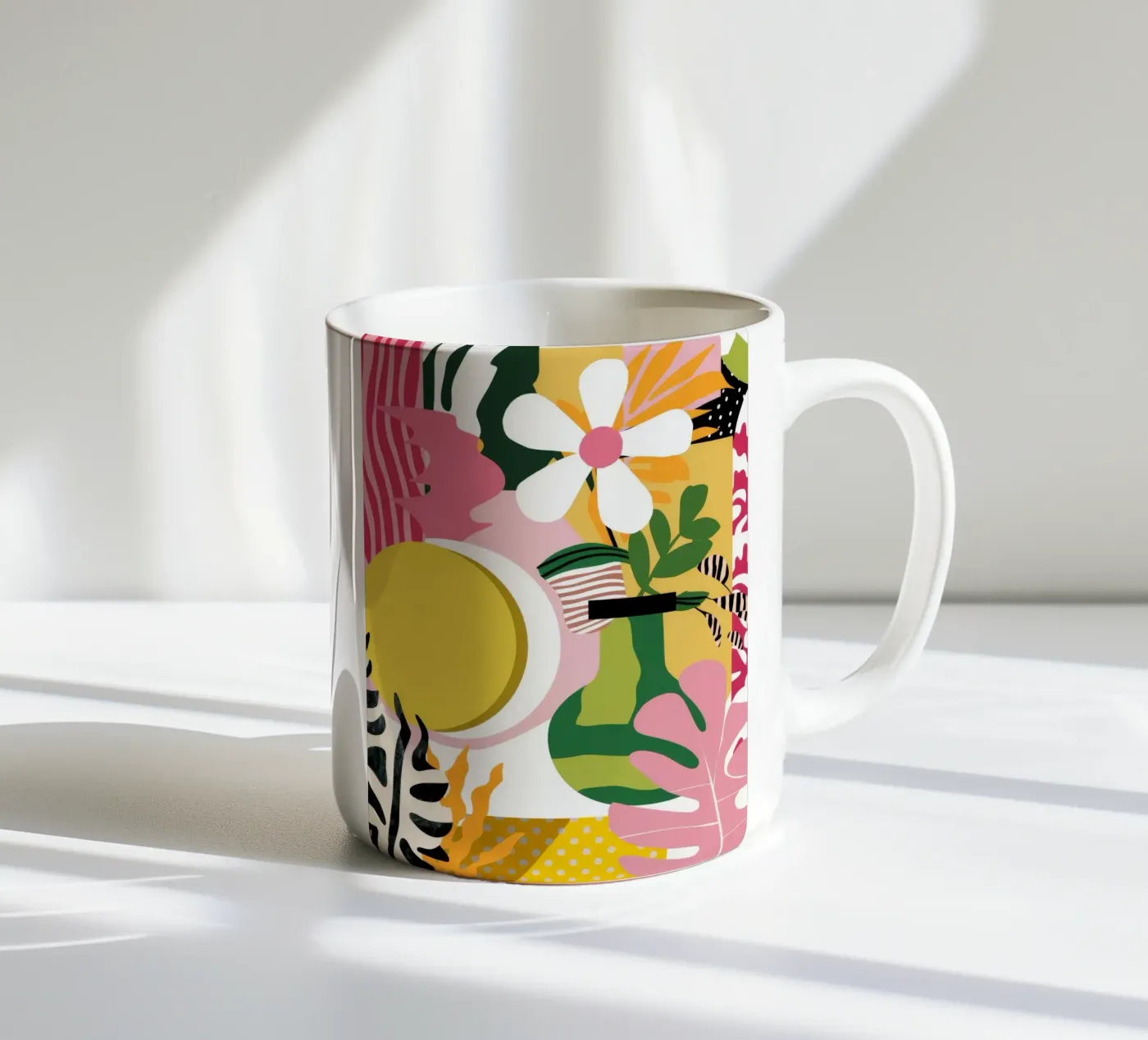 Solar Eclipse Garden ceramic mug by Ember Stone