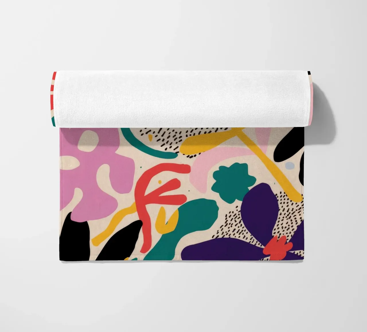 Deconstructed Fruity Floral beach towel by Ember Stone
