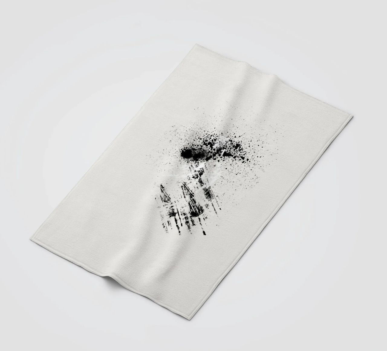Modern abstract with cream white background coperta in pile da Imaginative