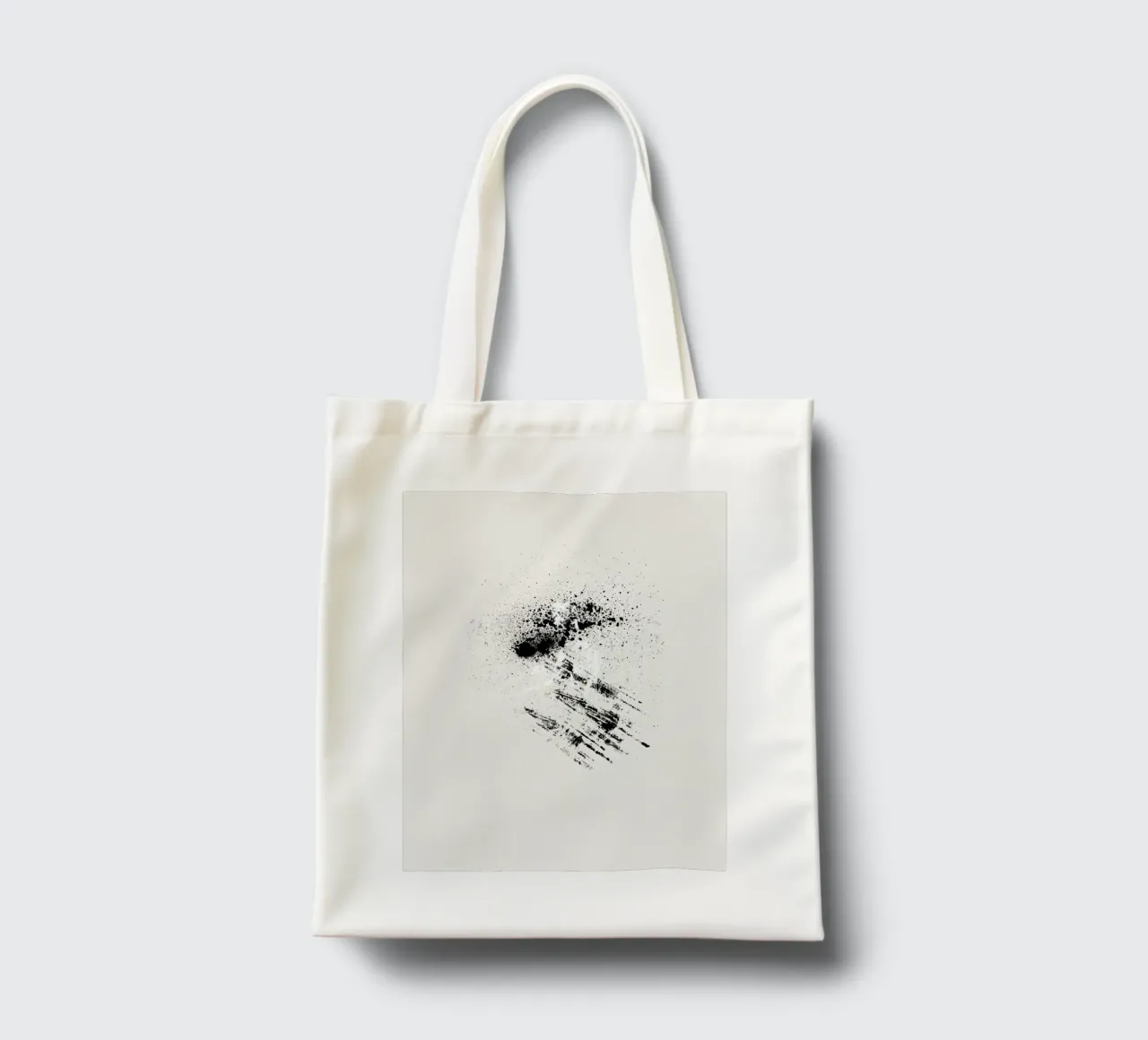 Modern abstract with cream white background borsa in juta da Imaginative