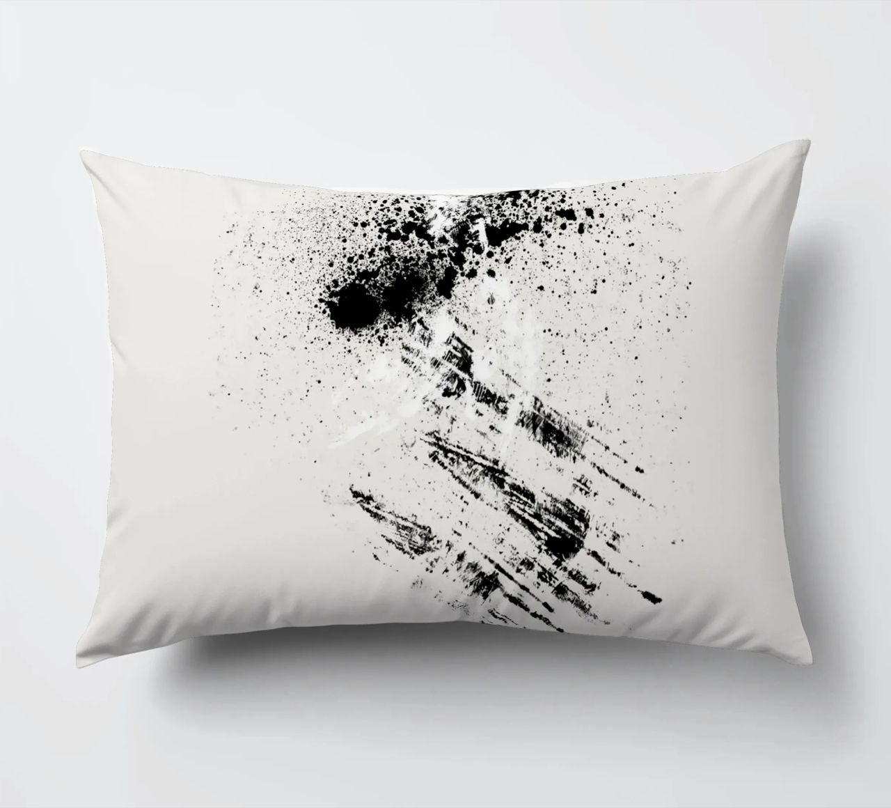 Modern abstract with cream white background cuscino da Imaginative
