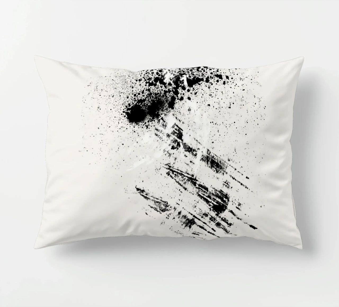 Modern abstract with cream white background cuscino da Imaginative