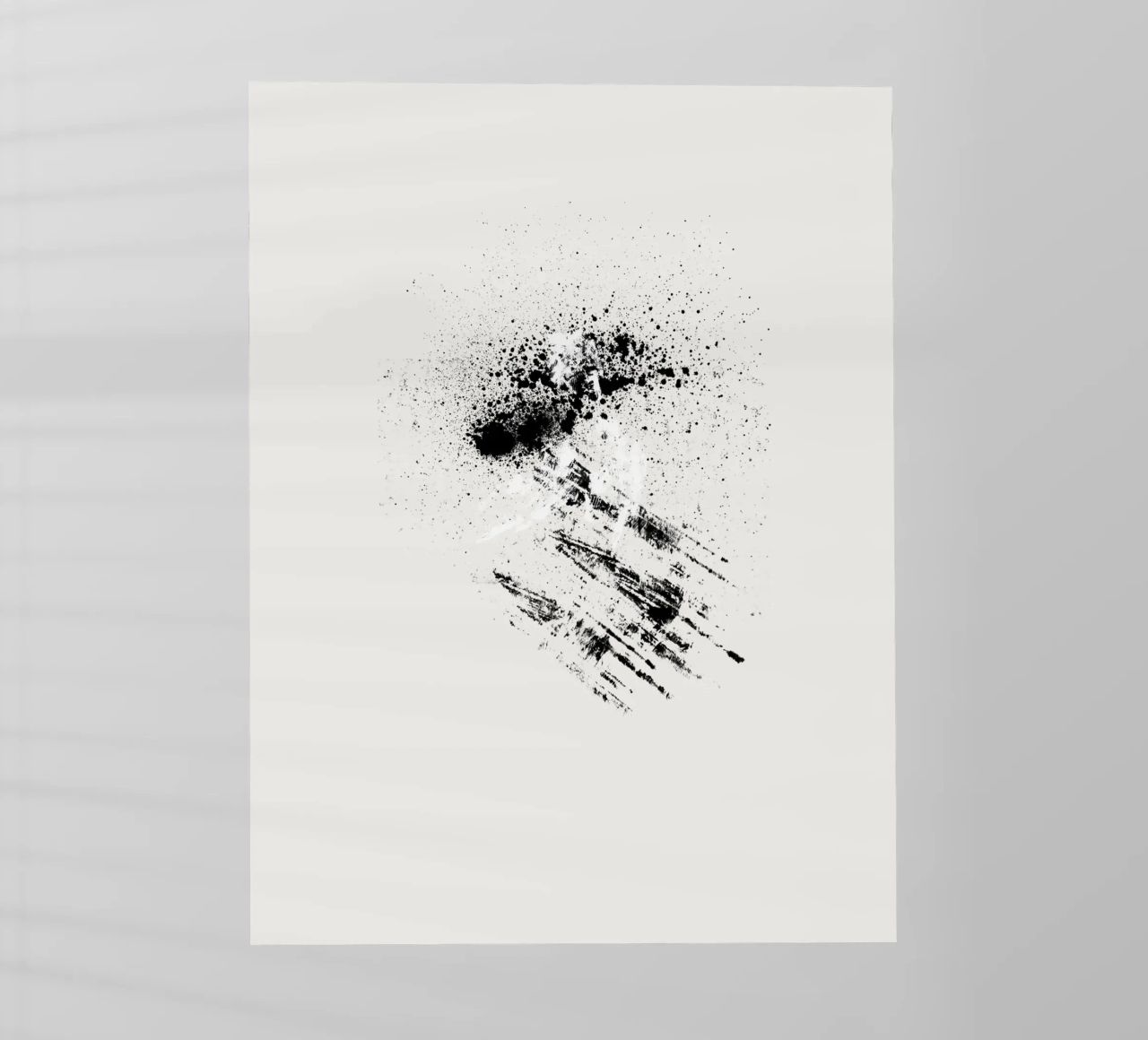 Modern abstract with cream white background pellicola backlit da Imaginative