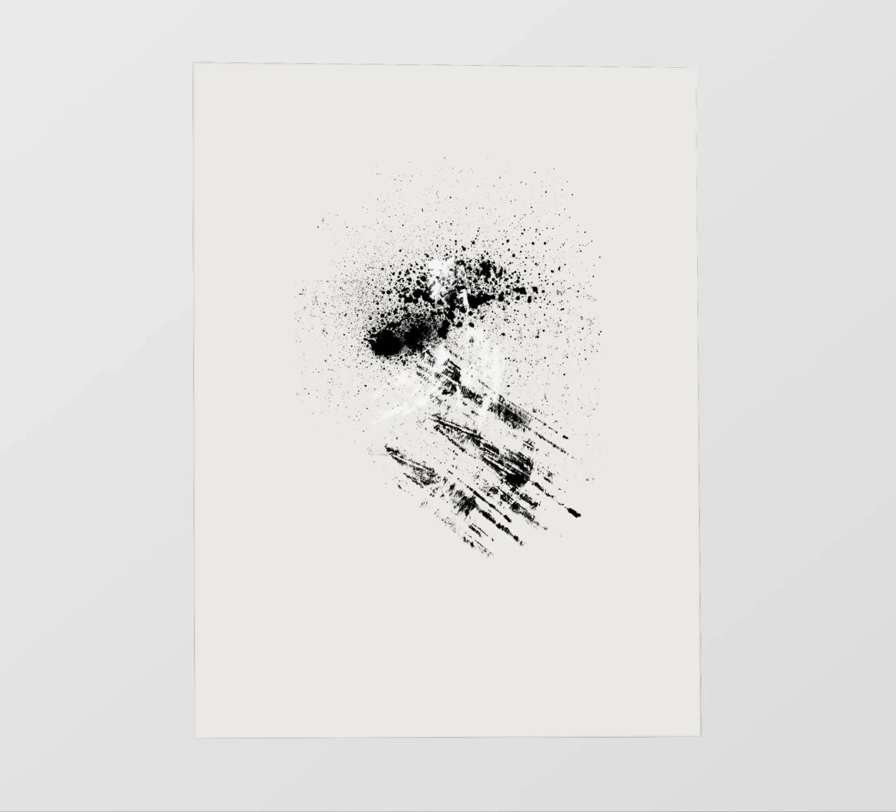 Modern abstract with cream white background pellicola backlit da Imaginative