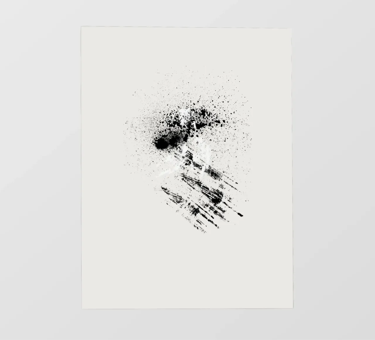 Modern abstract with cream white background lámina retroiluminada de Imaginative