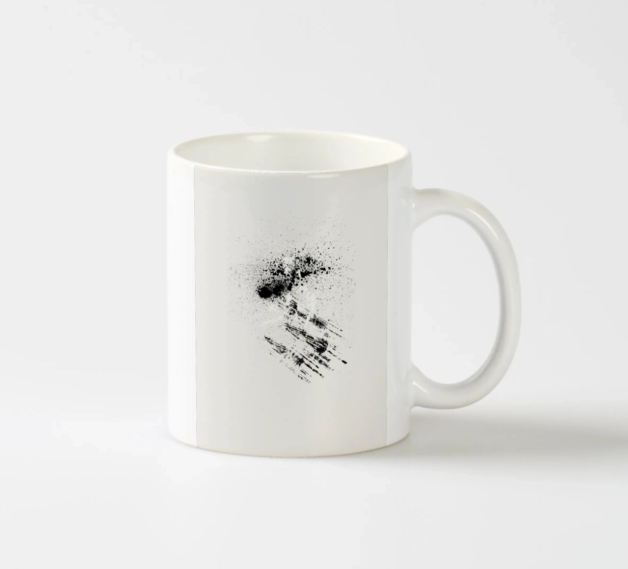 Modern abstract with cream white background tazza in ceramica da Imaginative