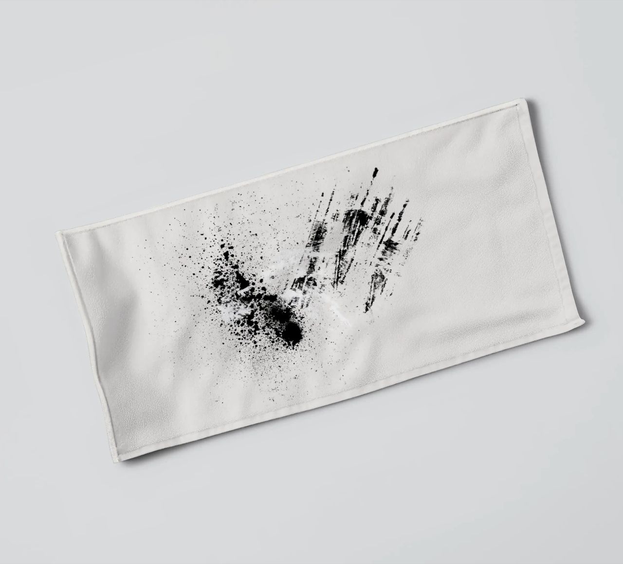 Modern abstract with cream white background asciugamano da bagno da Imaginative