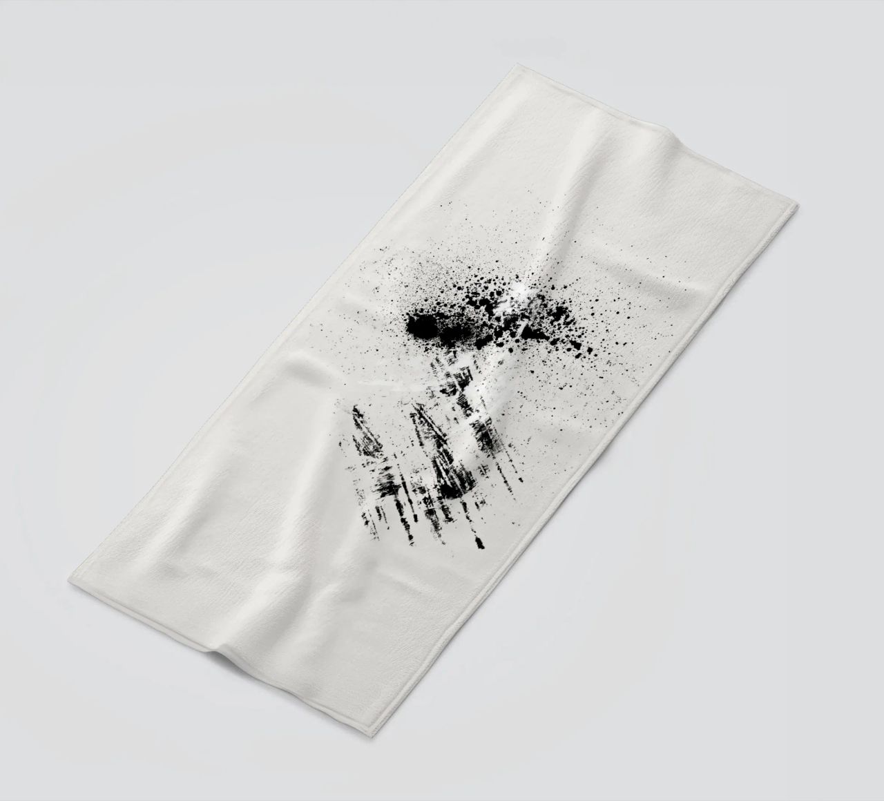 Modern abstract with cream white background telo mare da Imaginative