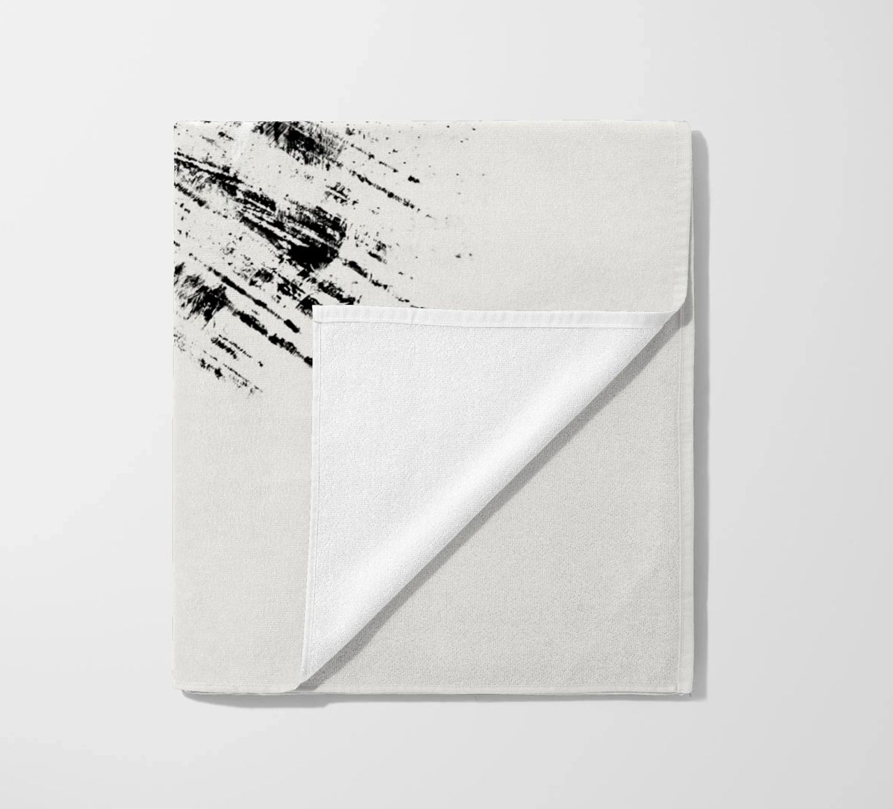 Modern abstract with cream white background telo mare da Imaginative