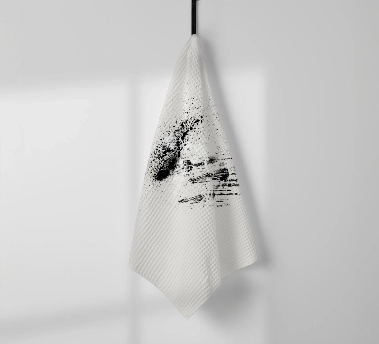 Modern abstract with cream white background canovaccio da cucina da Imaginative
