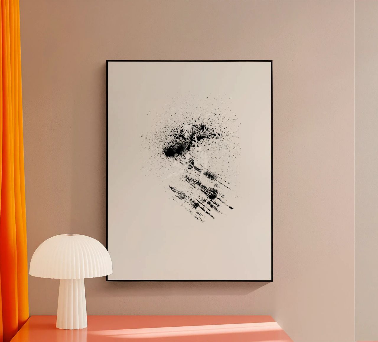Modern abstract with cream white background plexiglass da Imaginative