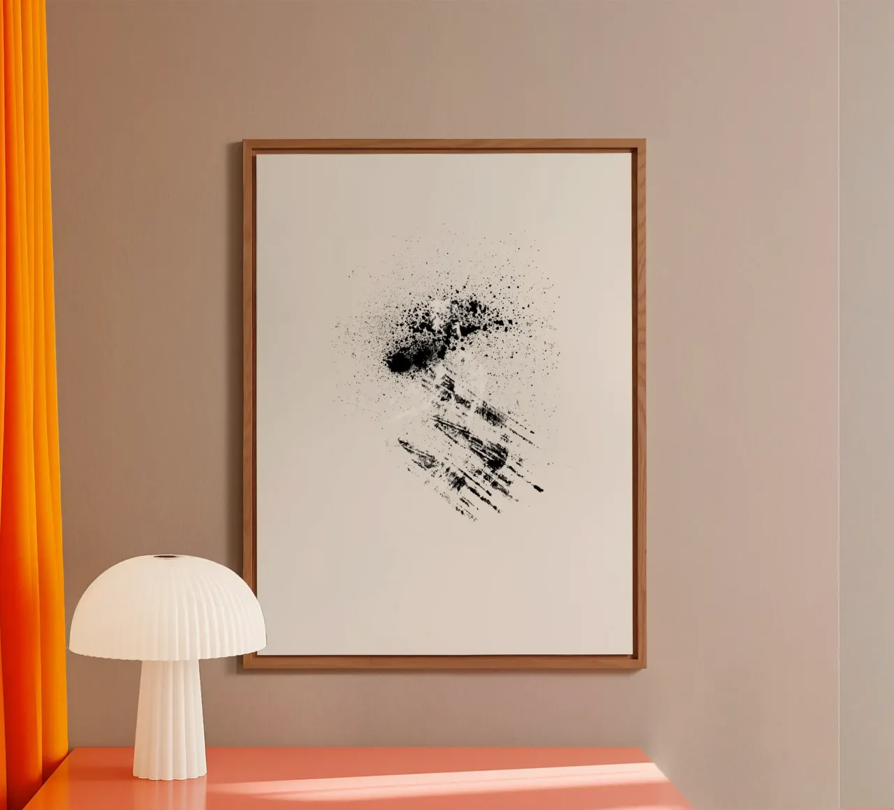 Modern abstract with cream white background pannello forex da Imaginative