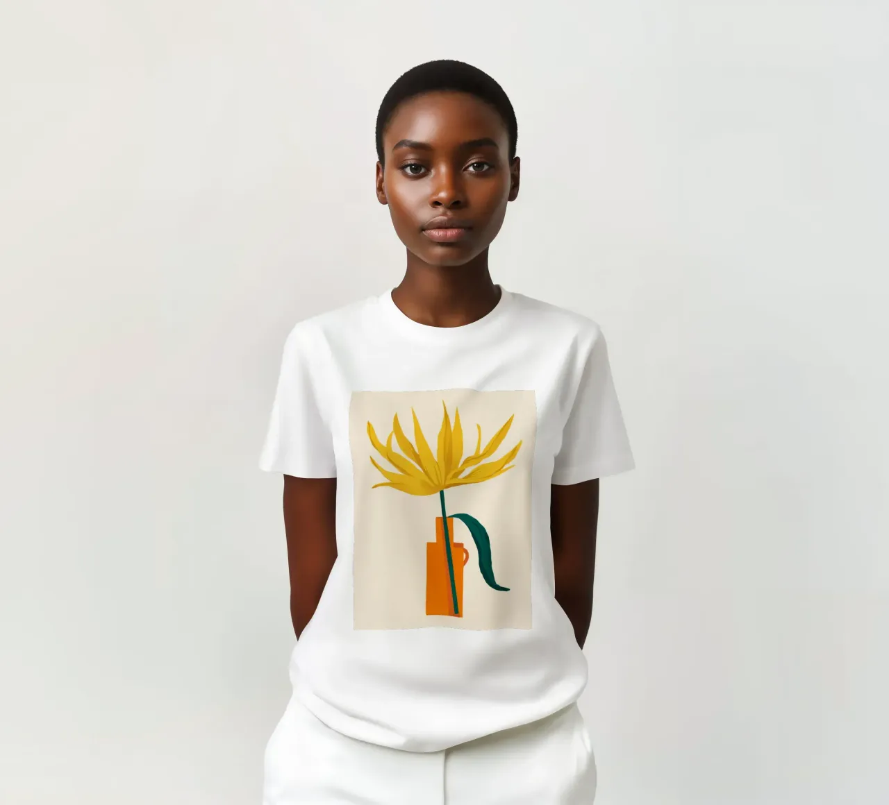 Floraison solaire minimaliste t-shirt de Ember Stone