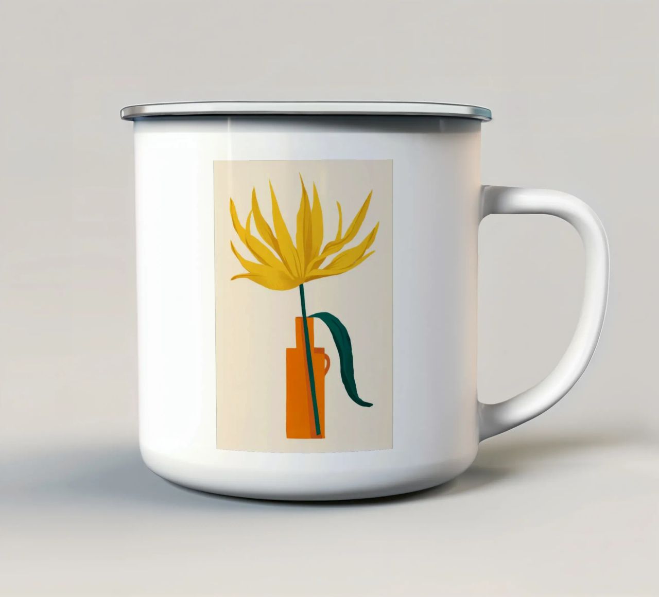 Solare minimalista tazza in smalto da Ember Stone