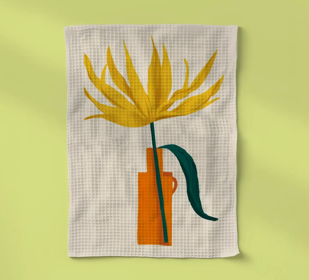Floraison solaire minimaliste torchon de Ember Stone