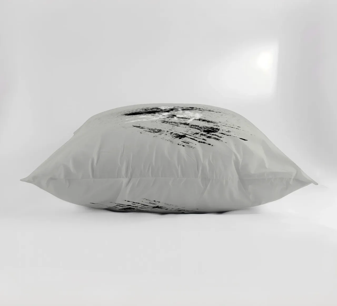 Modern abstract with grey background decorative cushion by Imaginative