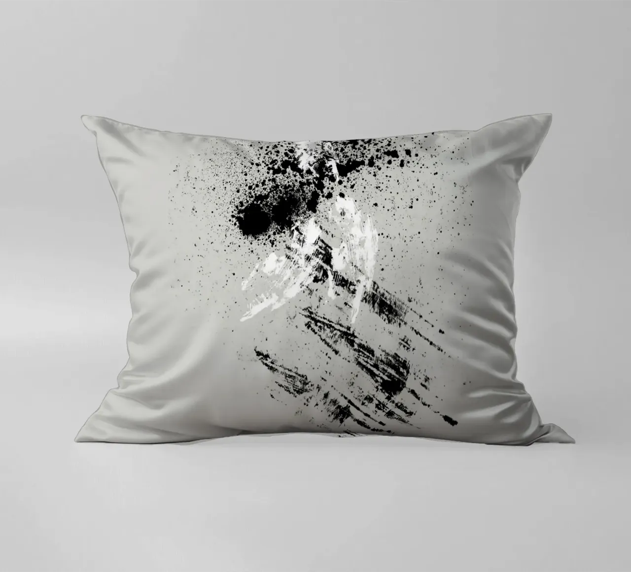 Modern abstract with grey background decorative cushion by Imaginative