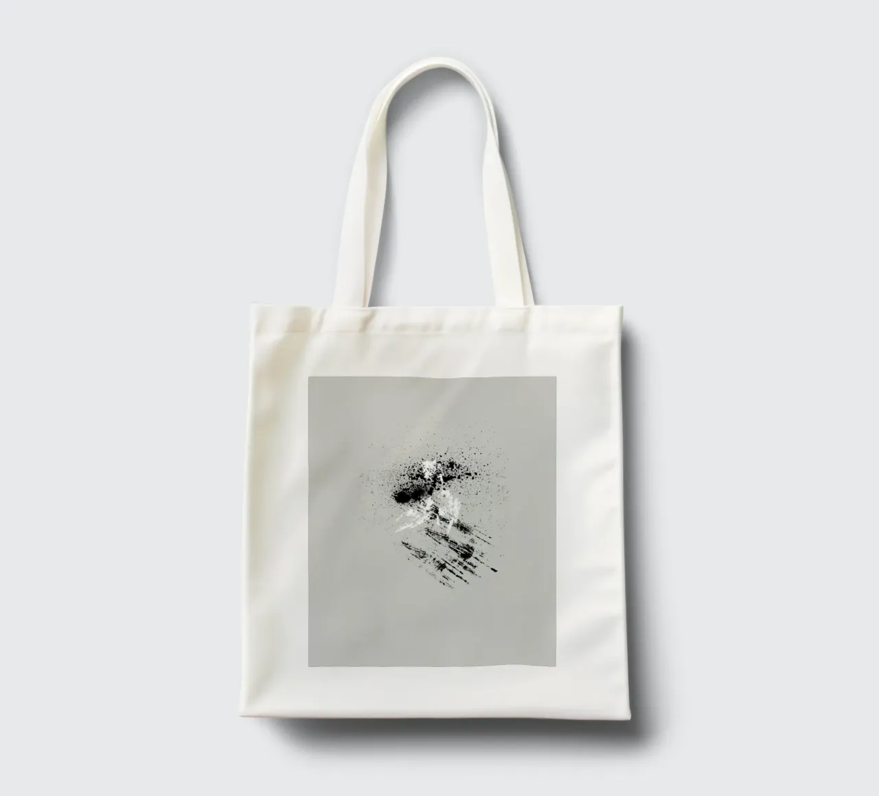 Modern abstract with grey background tote bag by Imaginative